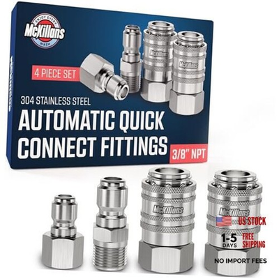 #ad 3 8quot; NPT Automatic Pressure Washer Quick Connect Kit Kit of 4 Auto 3 8quot; NPT $54.75