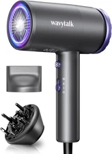 Wavytalk Hair Dryer with Diffuser 1875W Ionic Blow Dryer for Fast Drying with Co