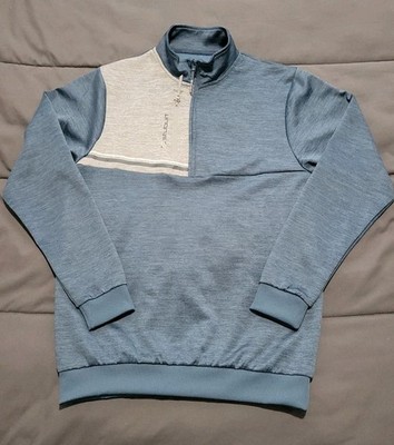 Stuburt Active Tech Mid Layer 1/4 Zip Pullover Moisture Golf Top Medium M