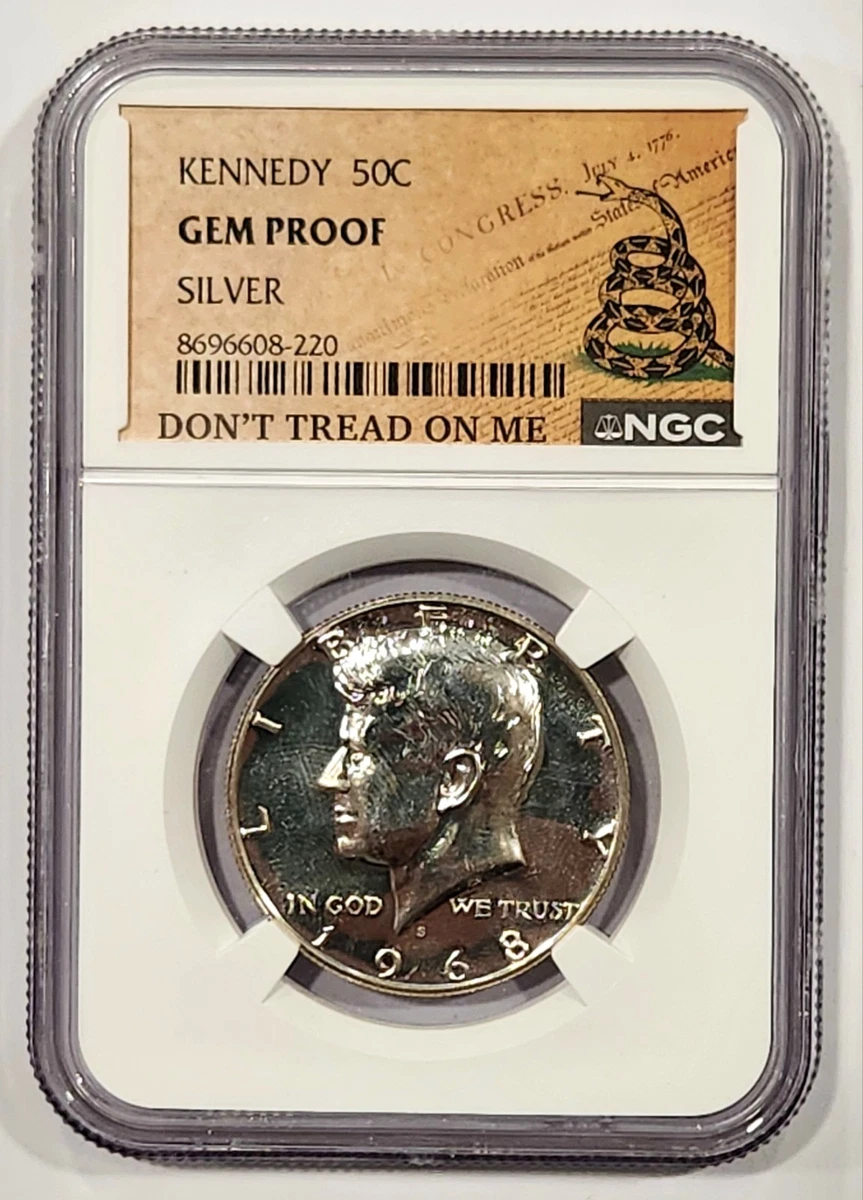 1968年 ケネディ 50セント NGC PF69 サイン入りラベル Proof NGC 1968 Kennedy US Half Dollars (1964-Now) for sale | eBay