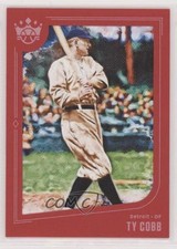 2019 Panini Diamond Kings Red Framed Ty Cobb (Swing Followthrough) #26 HOF d1f