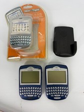 Two BlackBerry 6220 Collectible Vintage Smartphones And Case