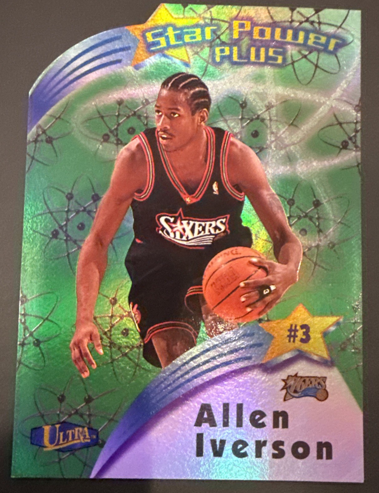 1997-98 Fleer Ultra - Allen Iverson #2SPP Star Power Die-Cut Plus