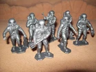 Lot of seven original vintage Marx [ Quaker Oats ] Apollo  Astronauts , HTF