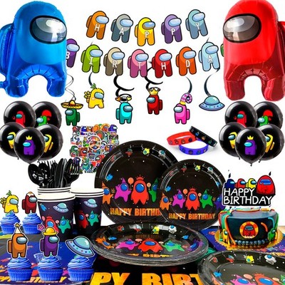 174 x Among Us Party Decorations Games Party Balloon Tableware Plates Tablecloth