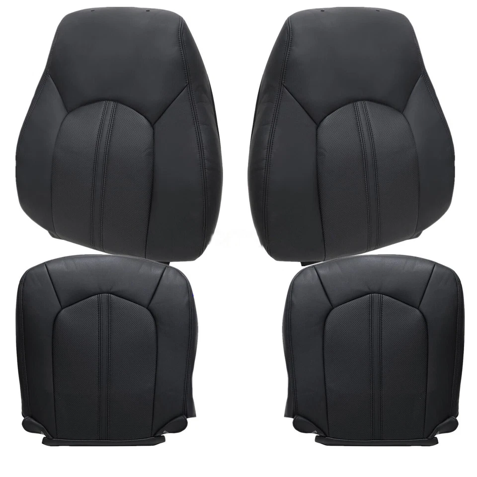 4PCS/Set Front Driver & Passenger Leather Seat Cover For Cadillac CTS 2008-2013 - Image 2 of 4