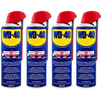 4x 450ml WD-40 Multifunktionsprodukt Vielzweckspray Spray Rostlöser Kriechöl