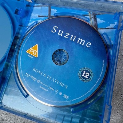 Suzume BD Anime Movie directed by Makoto Shinkai with Bonus