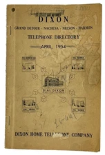 Dixon, Grand Detour, Nachusa, Illinois Telephone Directory Ogle Lee County 1954