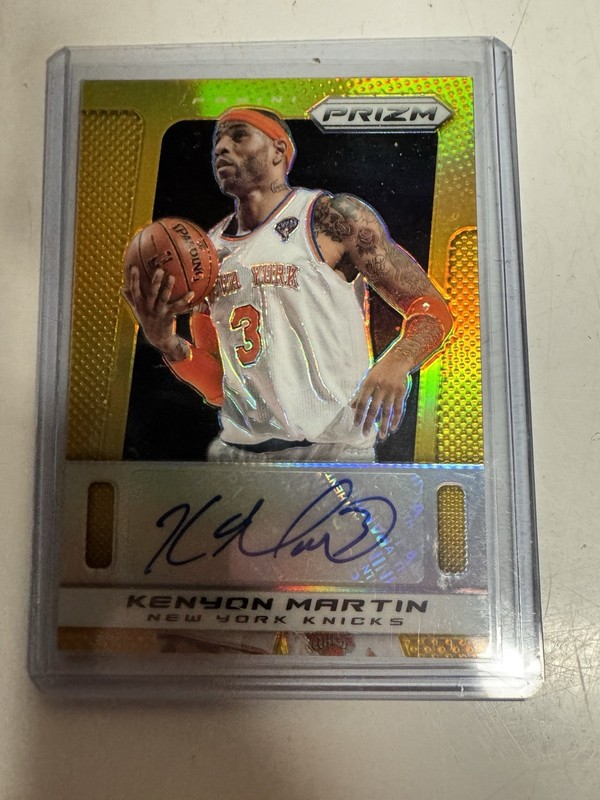 2013-14 Panini Prizm - Kenyon Martin Gold Auto 10/10