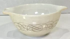 Vintage Pyrex #441 Golden Scroll Cinderella 1.5pt Dip Bowl Promotional 1959