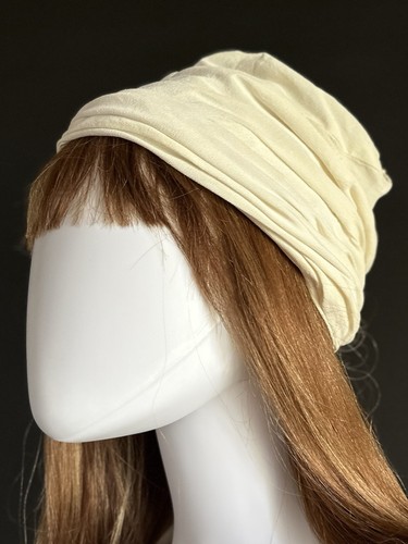 Schicker elfenbeinfarbener Vintage Turban Stil Hut von Valerie - Bild 6 von 6