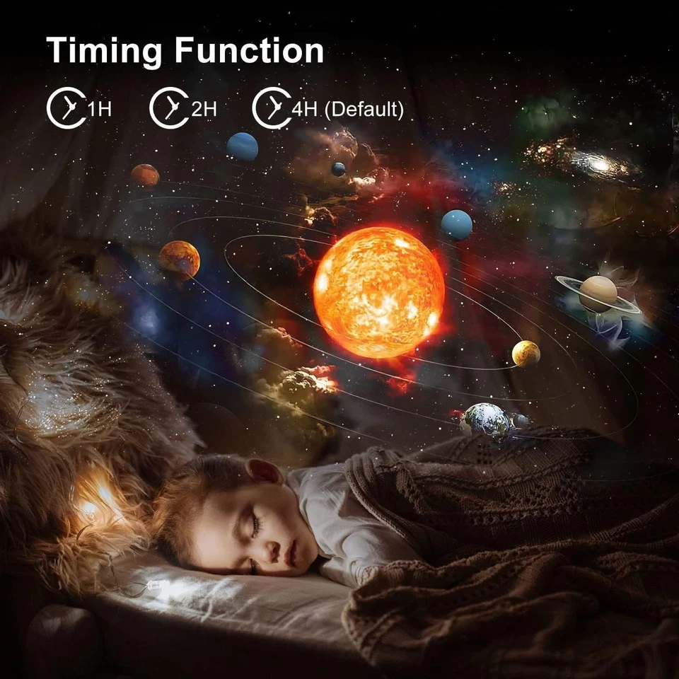 LED Sternenhimmel Lampe Projektor Galaxy Starry Stern Nachtlicht mit 12 Discs DE - Bild 4 von 4