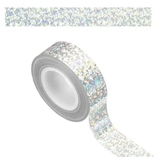 1Roll Prism Tape, Decorative Tape for Crafts, Silver