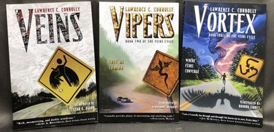 Lawrence C Connolly / The Veins Cycle 3 vols Veins Vipers Vortex Signed 1st 2014