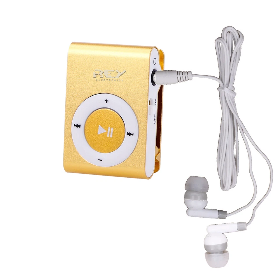 Reproductor MP3 CLIP Compatible con MicroSD de hasta 8 Gb. Color Naranja vr - Imagen 3 de 4