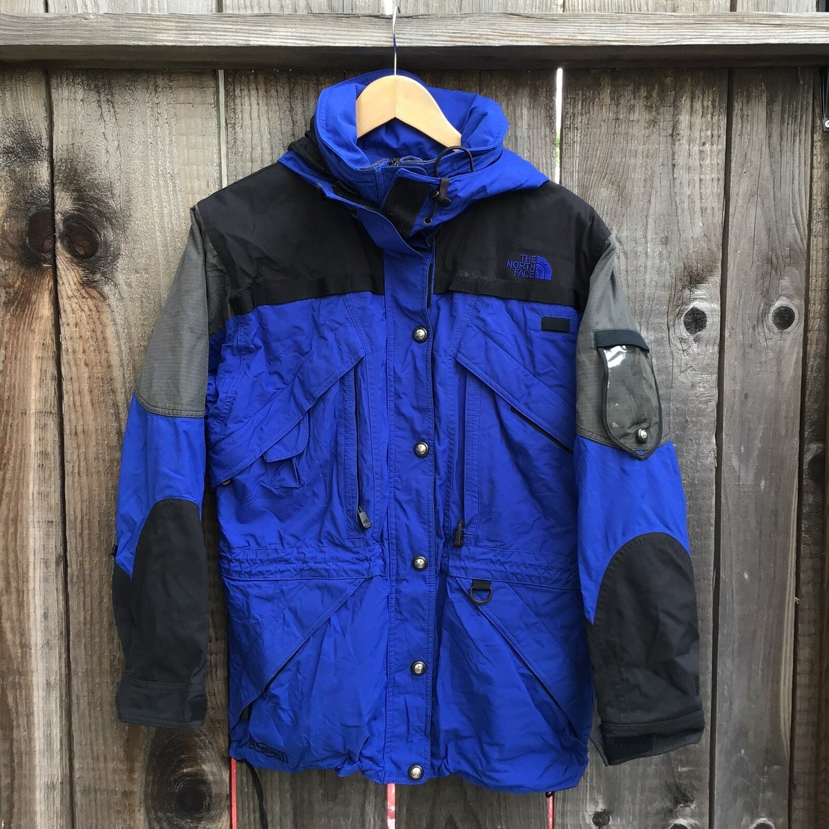 Vintage 90s The North Face black blue ski snow snowboard jacket