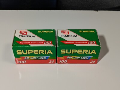 2 Rolls Fujifilm SUPERIA 100 24 Exposures Camera Film Exp 2003 | eBay