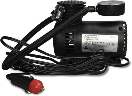 Neumático Compresor Bomba 12V Dc Coche Y Bicicleta Inflador 250 Psi - Imagen 2 de 3