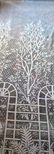 New European Sheer Lace Curtain Fabric 103" Long Adjustable Fabric Width By Yard - Picture 5 of 6