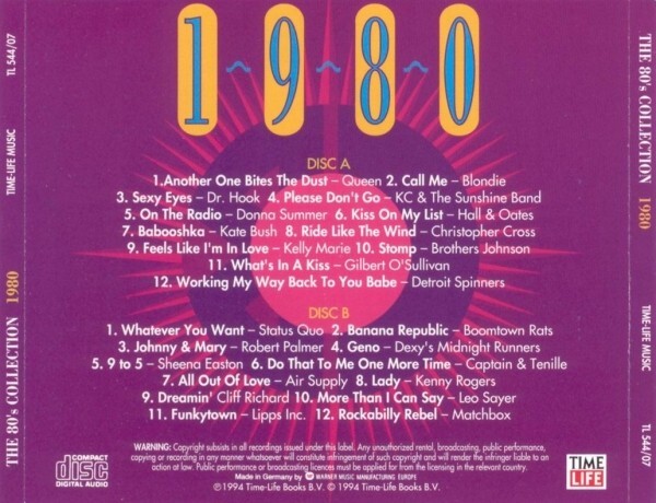 Rare 45 TIME LIFE CD Set The 80s Eighties Collection ALIVE