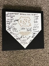North Carolina Baseball 2018 College Worls Series Team Signed 14’ Home Plate #2