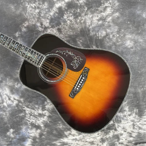 41-inch D45S Classic Solid Spruce Acoustic Guitar with 301EQ Abalone Wood Guard