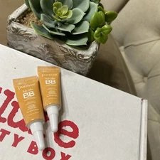 2 Purlisse Halo Glow BB Cream Highlighter In Champagne Gold 5ml Mini R L1B