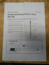 Pro-Lube Aluminum/Steel Water-Based Air-Operated Pump for 55 gal Container