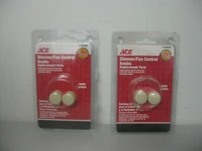 Ace Dimmer or Fan Control Replacement Knobs Ivory ACE6084V-K Lot of 2 Packages