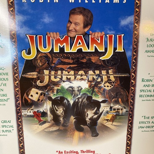 Jumanji (1995) Laser Disc Deluxe Widescreen Robin Williams Comedy Adventure - Picture 2 of 6