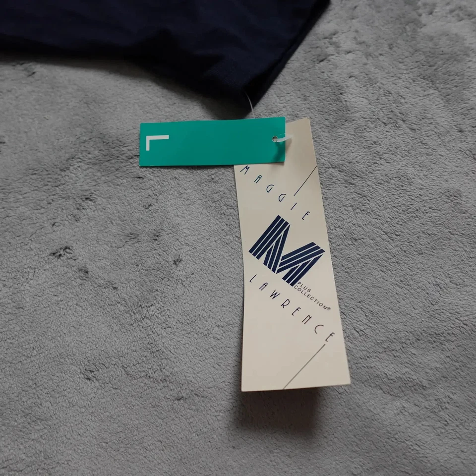 Blazer Maggie Lawrence para mujer grande azul marino hombreras de un solo pecho Foto 2 de 4