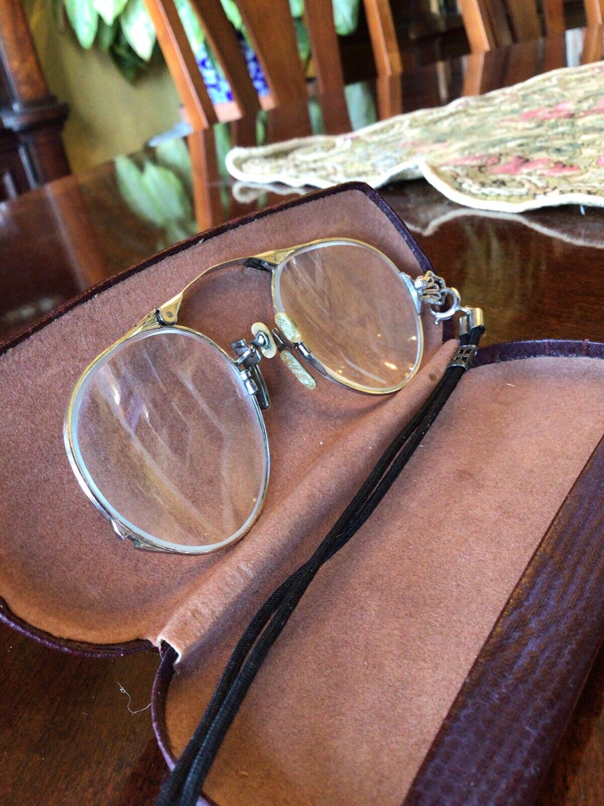 Vintage Glasses  Nose Pinch Glasses-Oxford-10k Sp… - image 5