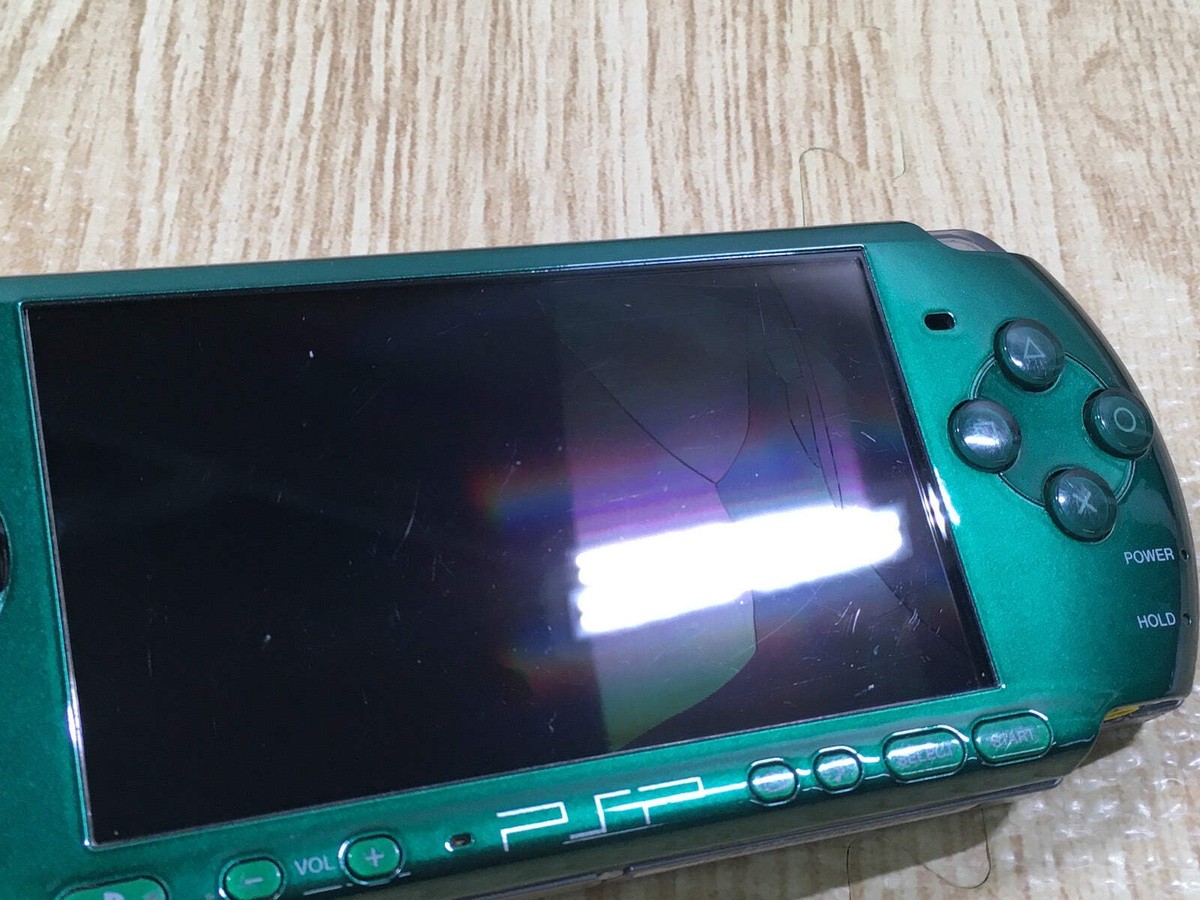 PSP3000美品 GD6938 Not Working PSP-3000 SPIRITED GREEN SONY PSP Console