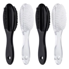 4 PCS Fingernail Double Sided Brush, Long Handle Grip or Men and Women