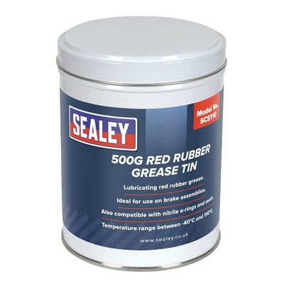 Sealey Red Rubber Fett Dose 500g SCS110