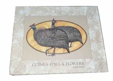 Guinea Fowl & Flowers by Pastiche Art Publishers Set of 6 Cork Placemats
