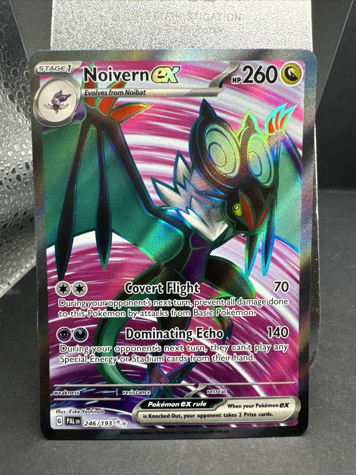 Pokémon TCG Noivern ex 246/193 Double Rare Paldea Evolved Ultra Rare NM/M