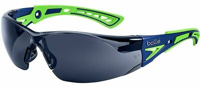 Bolle Rush+40257 Blue/Green SMOKE-(With Foam&Strap Option)--Sold By Medicos Club