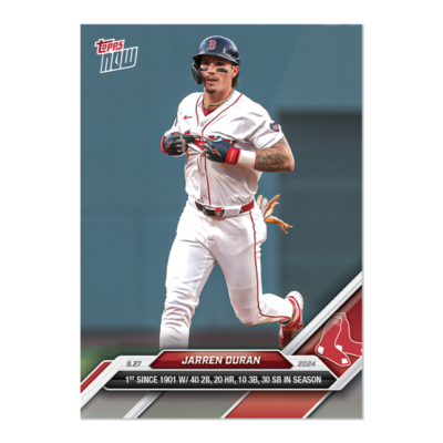 Jarren Duran 10/20/30/40 - 2024 MLB TOPPS NOW Card 602