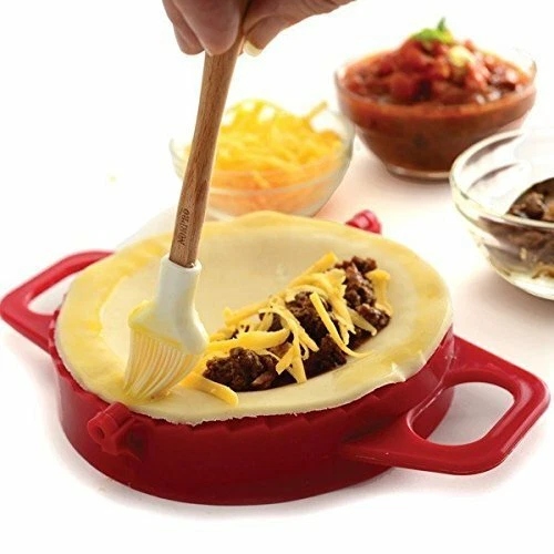 Dumpling Press Pastry Tool Dough Cutter Kitchen Mould Empanada Pie Large Maker - Picture 3 of 9