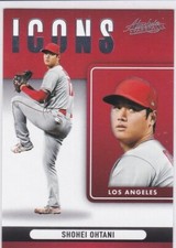 SHOHEI OHTANI Absolute Baseball ICONS INSERT CARD Los Angeles Angels DODGERS!