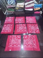 Vintage Bandanna Lot Of 8 Bandannas China Rn95066 New