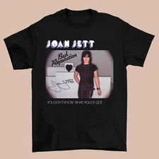Joan Jett Bad Reputation Signature Black T Shirt S to 5XL Gift Fans