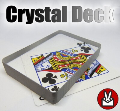 KRISTALLDECK KLAR UNSICHTBAR EISGEBUNDEN OMNIGLASBLOCK SPIELKARTE MAGISCHTRICK