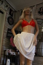 JOLI  jupon nylon vintage années 60  unterkleid full slip 1550