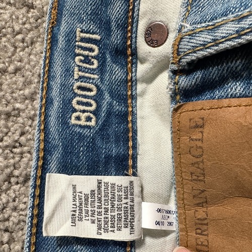 American Eagle Artist Jeans Womens Bootcut Mid Rise Light Blue Denim 29 x 30 - Picture 2 of 11