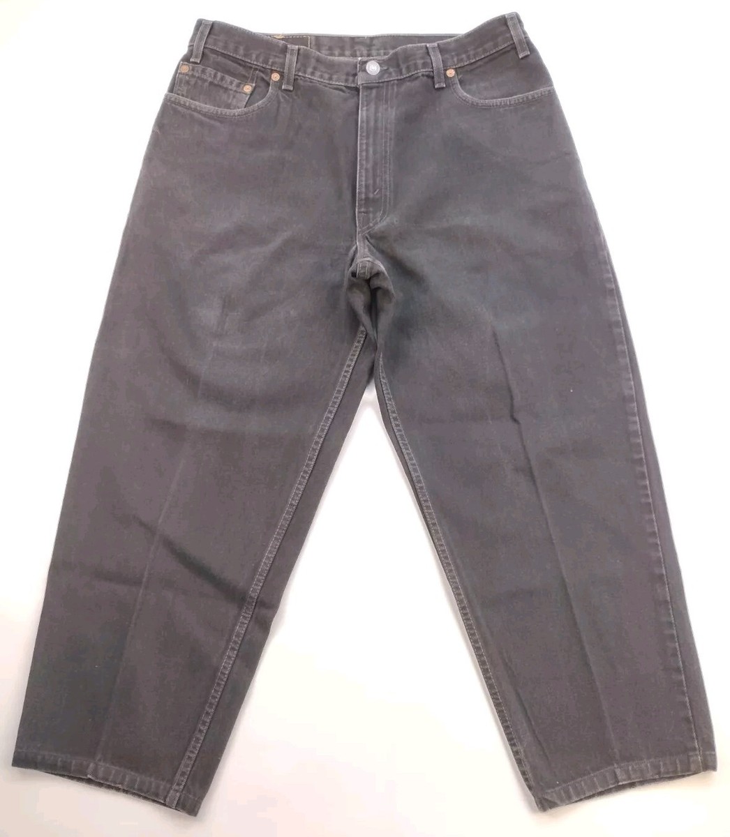 USA製 W36 Levi's560 LOOSE FIT TAPERED LEG Vintage Levis 560 Loose Fit Tapered Leg Black Denim Jeans Men's Sz