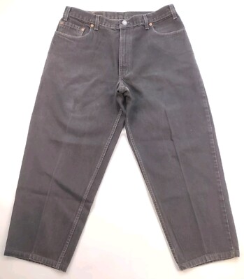 Vintage Levis 560 Loose Fit Tapered Leg Black Denim Jeans Men's Sz