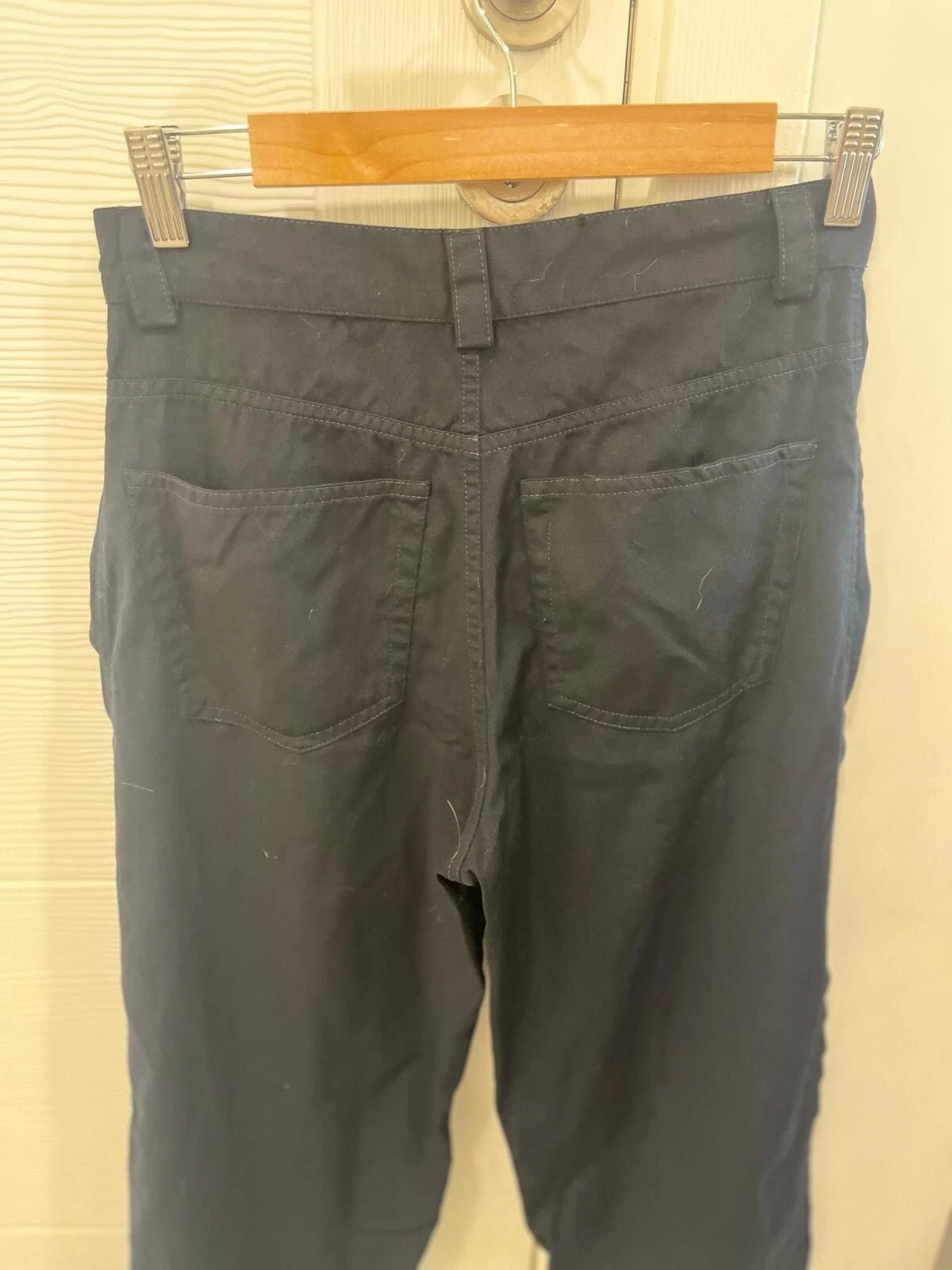 Versus Versace pantalone nero vintage anni 90 Y2k lana vergine made in Italy taglia W30 IT44